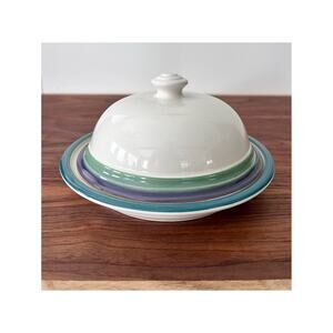 Mountain Shadow by Pfaltzgraff Round Covered Butter Dish Vintage Discontinued